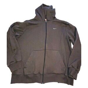 Nike Athletic Dept. Zip Up Hoodie Men’s XXL Brown y2k Grunge Vintage